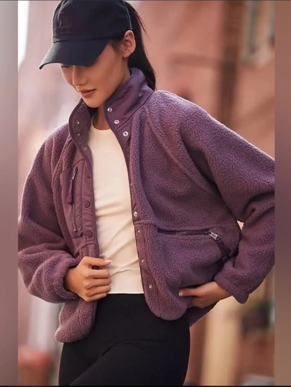 Free People Hit The Slopes Zip Pocket Coat